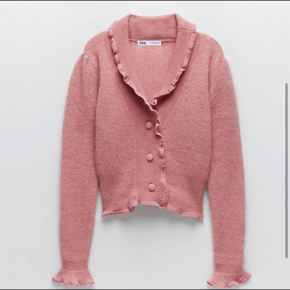 ZARA PINK CARDIGAN - Picture 2 of 8